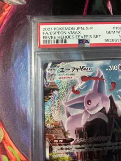 2021 Pokemon JPN S-P FA/ESPEON VMAX EEVEE HEROES SET #189 Gem Mint PSA 10 - Image 5