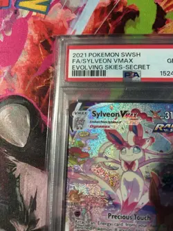 2021 POKEMON SWSH FA/SYLVEON VMAX EVOLVING SKIES-SECRET #212 GEM MINT 10 - Image 5