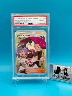 2019 POKEMON SUN & MOON HIDDEN FATES #68 FULL ART/ JESSIE & JAMES PSA 10 - Image 4