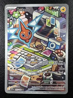 Pokemon: Rotom Illustration Rare IR Full Art Holo 197/182 Destined Rivals - Image 1