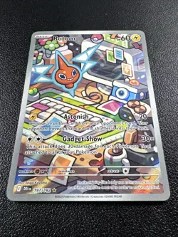 Pokemon: Rotom Illustration Rare IR Full Art Holo 197/182 Destined Rivals - Image 2