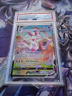 2021 POKEMON SWORD & SHIELD EVOLVING SKIES SECRET FULL ART/SYLVEON VMAX PSA 10 - Image 3