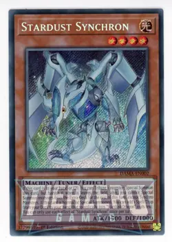 Yugioh Stardust Synchron DAMA-EN002 Secret Rare 1st Edition NM/LP - Image 1