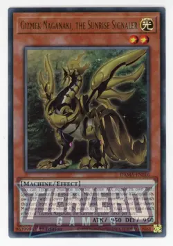 Yugioh Gizmek Naganaki, the Sunrise Signaler DAMA-EN016 Ultra Rare 1st Ed NM/LP - Image 1