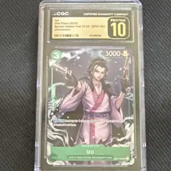 One Piece Izo OP01-033 Uncommon CGC Pristine 10 Bandai Games Fest 23-24 - Image 1