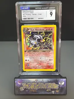 Pokemon Card Dark Houndoom 7/105 Holo Rare 1st Edition Neo Destiny CGC 9 MINT - Image 1