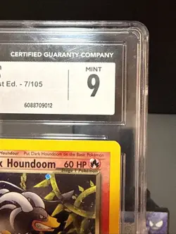 Pokemon Card Dark Houndoom 7/105 Holo Rare 1st Edition Neo Destiny CGC 9 MINT - Image 2