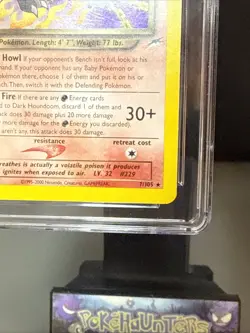 Pokemon Card Dark Houndoom 7/105 Holo Rare 1st Edition Neo Destiny CGC 9 MINT - Image 5