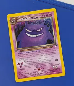 1st Edition Dark Gengar 6/105 Neo Destiny Holo Pokemon Non Smoking - Image 1