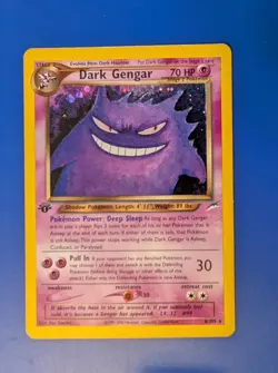 1st Edition Dark Gengar 6/105 Neo Destiny Holo Pokemon Non Smoking - Image 2