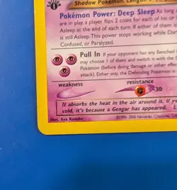 1st Edition Dark Gengar 6/105 Neo Destiny Holo Pokemon Non Smoking - Image 5