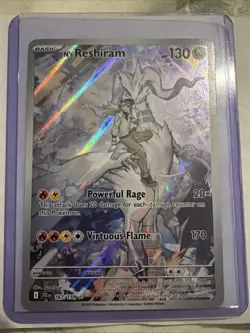 Pokemon TCG N's Reshiram Holo Illustration Card 167/159 Journey Together Rare - Image 1