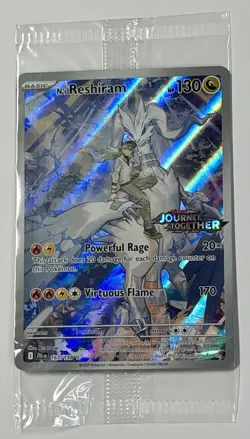 Pokemon TCG - N's Reshiram - 167/159 - 2025 SV09:JTG - Illustration Rare Box Top - Image 3