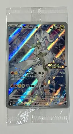 Pokemon TCG - N's Reshiram - 167/159 - 2025 SV09:JTG - Illustration Rare Box Top - Image 4