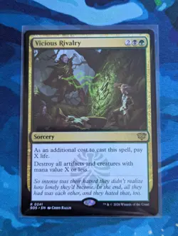 MTG Vicious Rivalry - NM - Secrets of Strixhaven - Image 1