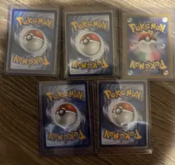 Pokemon TCG 5 card lot Sleeping Pikachu jpn, gold mew, Mallow trainer and more - Image 2