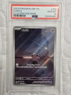 PSA 10 Cleffa 202/197 | Illustration Rare | Obsidian Flames | 2023 | Pokemon - Image 1