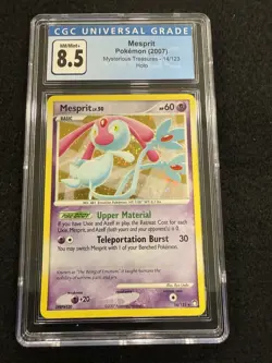 Pokemon Mesprit Holo 14/123 from Mysterious Treasures in a CGC 8.5! - Image 1