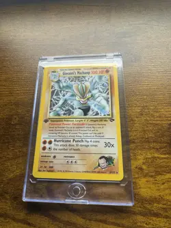 Pokemon Gym Challenge 1st Edition Giovanni’s Machamp 6/132 Holo MP - Image 1
