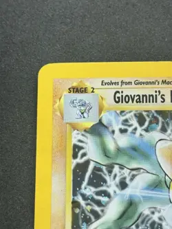 Pokemon Gym Challenge 1st Edition Giovanni’s Machamp 6/132 Holo MP - Image 3