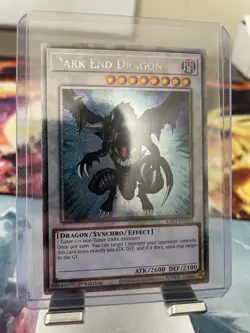 Yu-Gi-Oh! Dark End Dragon Platinum Secret Rare Card RA03-EN216 - Image 3