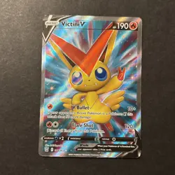 Pokemon - Victini V (Full Art) - 144/163 - SWSH05: Battle Styles - Holo NM - Image 1