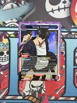 Union Arena UE17BT: SOLO LEVELING Sung Jinwoo UE17BT/SLG-1-021 Super Rare SR - Image 1