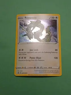 Pokemon Sword & Shield Rayquaza SWSH 029 Promo Card Black Star Holo - Image 5
