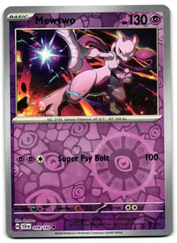 Mewtwo 59/142 - Stellar Crown Uncommon Pokemon TCG Reverse Holo - LP Card - Image 1