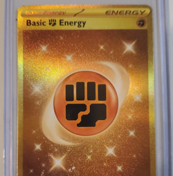 Pokemon Basic Fighting Energy SV01 Secret Rare Holo Card 258/198 - Image 1