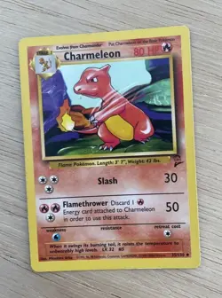 VINTAGE POKEMON CARD CHARMELEON Base Set 35/130 - Image 1