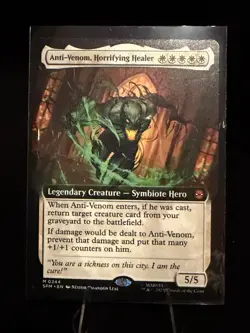 Anti-Venom, Horrifying Healer (Extended Art) #244 (NM) Spider-Man SPM Magic MTG - Image 1