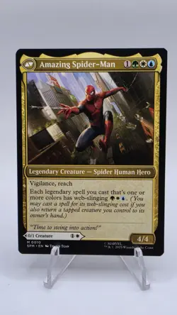 Amazing Spider-Man Peter Parker | #10 | Mythic 2-Sided Foil | Spider-Man | MTG - Image 1