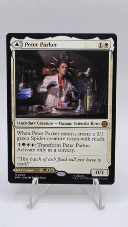 Amazing Spider-Man Peter Parker | #10 | Mythic 2-Sided Foil | Spider-Man | MTG - Image 2