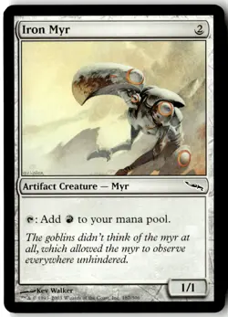 MTG Iron Myr [MRD - 187] LP 2-91 - Image 1