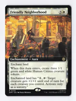 Friendly Neighborhood (Extended Art) 0246 (R) MTG Marvel's Spider-Man (SPM) - Image 1