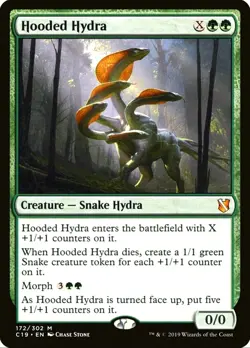 X 1 Hooded Hydra NM-M Commander 2019 172 MTG Magic The Gathering - Image 1
