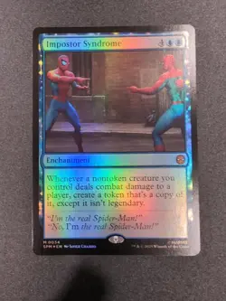 Marvel's Spider-Man Impostor Syndrome Foil Card Magic the Gathering #0034 - Image 1