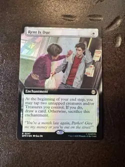 Rent Is Due Marvel's Spider-Man Extended Art Foil Rare - Image 1