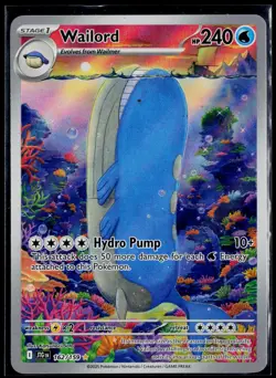 WAILORD 162/159 POKEMON JOURNEY TOGETHER ILLUSTRATION RARE NM - Image 1