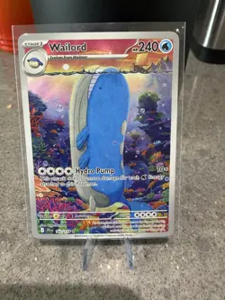 Pokemon TCG Journey Together Wailord Card Illustration Rare, Card 162/159 - Image 1