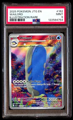 PSA 9 Wailord 162/159 Illustration Rare Jtg En-journey Together Pokemon - Image 1