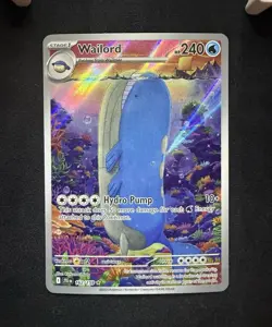 Pokemon Wailord Illustration Rare Holo 162/159 Journey Together 240 HP - Image 1