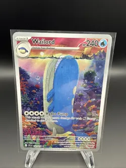 Pokemon TCG Wailord Special Illustration Rare Card Journey Together JTG 162/159 - Image 1
