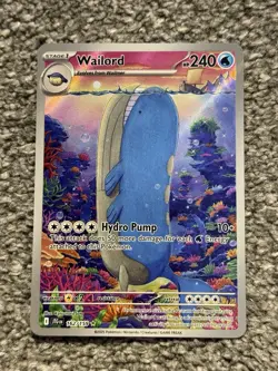 Pokemon TCG Wailord Special Illustration Rare Card Journey Together 162/159 - Image 1