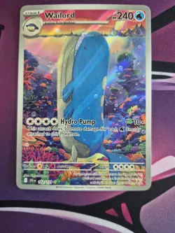 Pokemon TCG Wailord Special Illustration Rare Card Journey Together JTG 162/159 - Image 2
