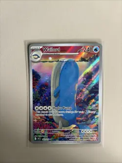 Pokemon TCG Wailord Special Illustration Rare Card Journey Together 162/159 - Image 3