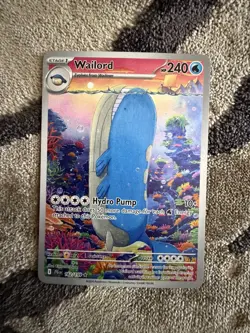 Pokemon TCG Wailord Special Illustration Rare Card Journey Together 162/159 - Image 1
