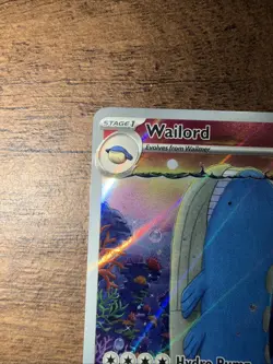Pokemon TCG Wailord Illustration Rare Card Journey Together 162/159 - Image 2