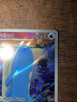 Pokemon TCG Wailord Illustration Rare Card Journey Together 162/159 - Image 3